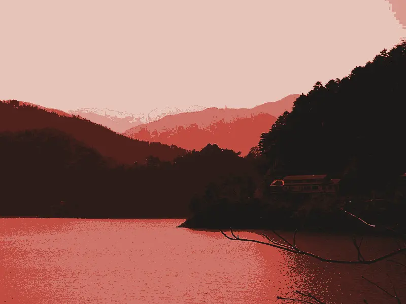 Okutama, printed in two inks