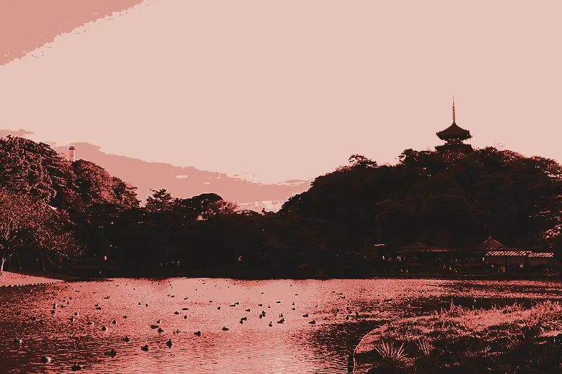 Sankeien Garden, printed in two inks