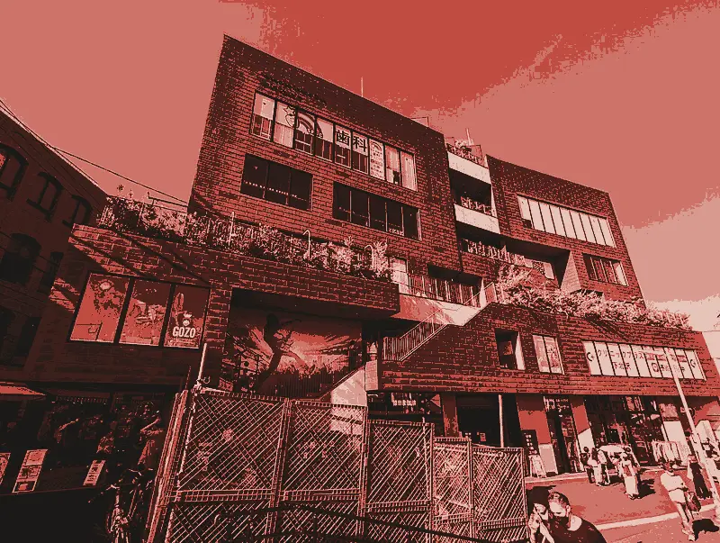 Record shops and vintage, north side, printed in two inks