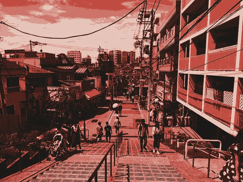 Yuyake Dandan, printed in two inks